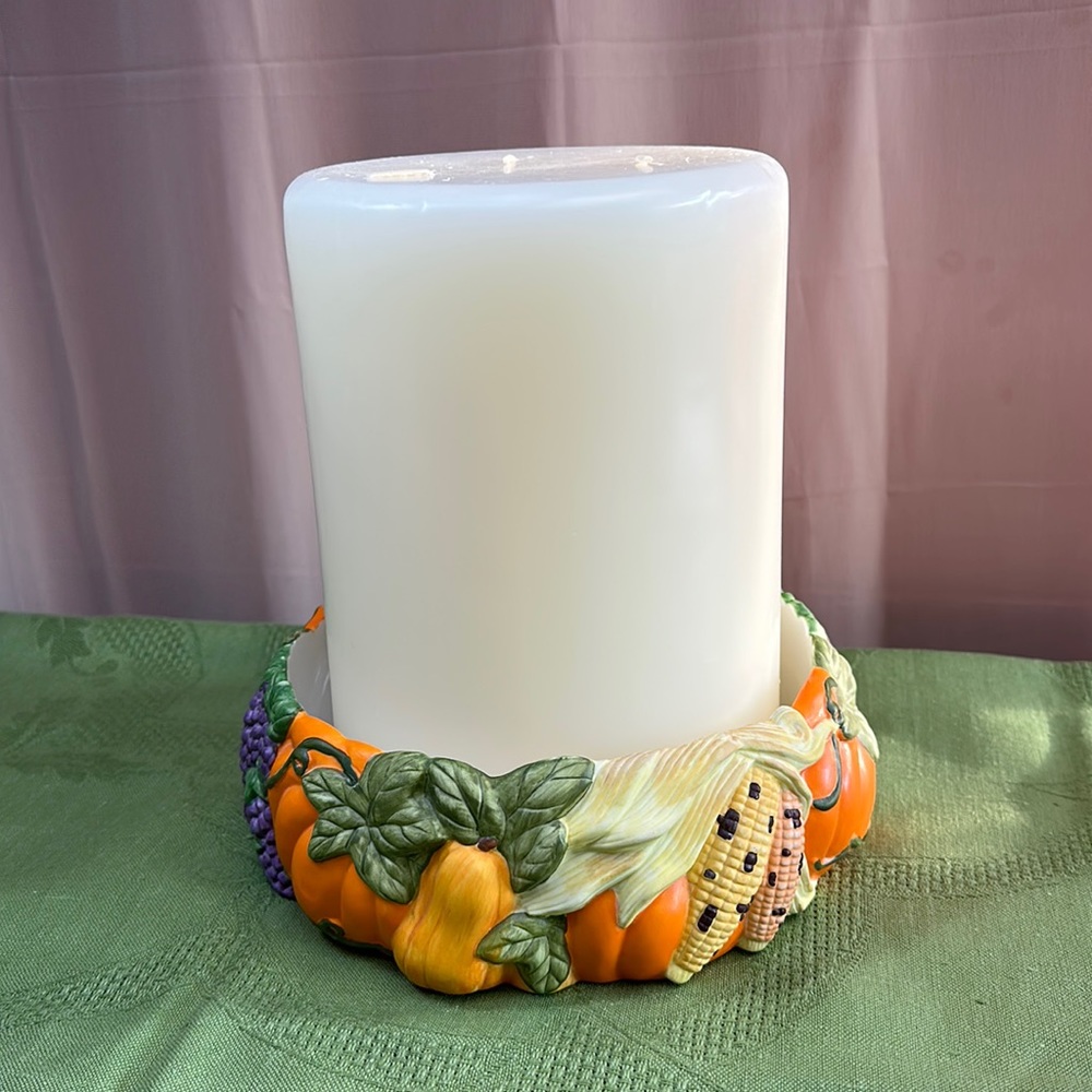 PartyLite Vintage Harvest Time 3-Wick Holder